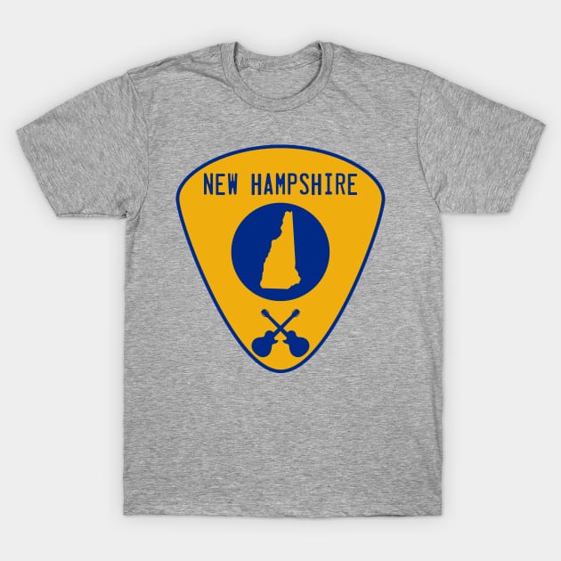 New Hampshire Guitar Pick T-Shirt by fearcity